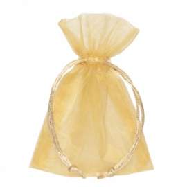 SACCHETTO ORGANZA 9x12cm COL. ORO