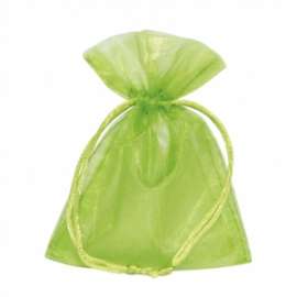 SACCHETTO ORGANZA 9x12cm COL. VERDE MELA