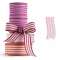 Nastro Tessuto RIGATO ROSA 373 25mm x15mt 