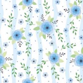 Carta Regalo 70x100cm FIORI AZZURRI 03 conf.10fg  