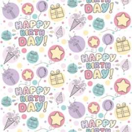 Carta Regalo 70x100cm HAPPY BIRTHDAY 73 conf.10fg  