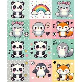 Carta Regalo 70x100cm CUCCIOLI 74 conf.10fg  