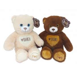 Giochi ORSO PELUCHE BIANCA E BRUNO 27cm