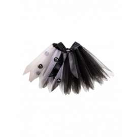 Halloween TUTU' BIANCO E NERO C/SCHELETRO 