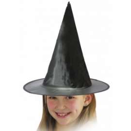 Halloween CAPPELLO STREGA IN TESSUTO PLASTIFICATO