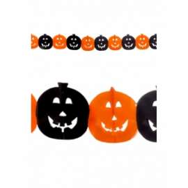 Halloween FESTONE C/ZUCCHE CARTA 