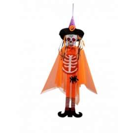 Halloween SCHELETRO ARANCIO 90cm