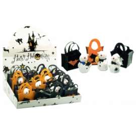 Halloween FANTASMA IN BORSINA 3 SOGGETTI 4x3x7cm