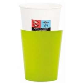 *OFFERTA BICCHIERI E COVER COLOR VERDE conf.8pz