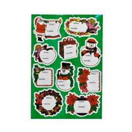 Stickers Natale SOGGETTI NATALIZI ASSORTITI