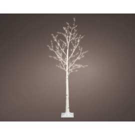 ALBERO BIANCO 150cm C/400 LUCI LED BIANCHE DA ESTERNO