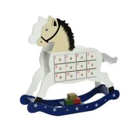 CALENDARIO AVVENTO CAVALLO DONDOLO h.30,5cm .PP1