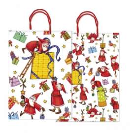 Shopper Carta Natale 30x41x12 BABBO NATALE conf.10pz