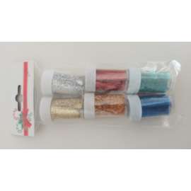 PORPORINA GLITTER ARGENTO conf.6pz