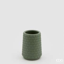 *RIBASSO VASO SQUAME COL.VERDE h.15cm diam.12cm