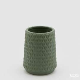 VASO SQUAME COL.VERDE h.20cm diam.16cm