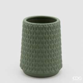 VASO SQUAME COL.VERDE h.25cm diam.19cm