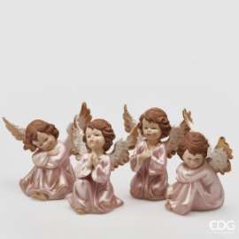 *OFFERTA ANGIOLETTO SEDUTO h.14cm COL.ROSA