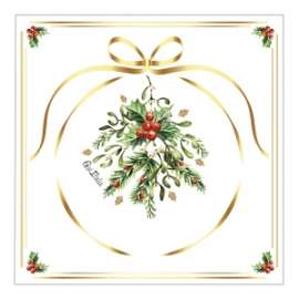 Party Natale TOVAGLIOLI 33x33cm MERRY GOLD conf.16pz