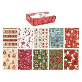 Carta Regalo Natale 70x100cm FANTASIA conf.100fg