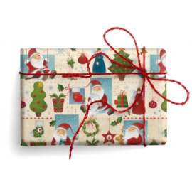 Carta Regalo Natale 70x100cm BABBO NATALE conf.10fg