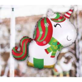 Party Natale PALLONCINO METAL UNICORNO 