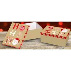 Scatole Natale FANTASIA HO HO HO Set 10pz