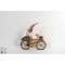 GNOMO SU BICICLETTA LEGNO 21cm .54138