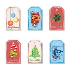 Chiudipacco  Natale  ASSORTIMENTO FANTASIA  conf.6pz        