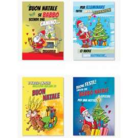 Biglietti Natale FANTASIA HUMOR conf.12pz