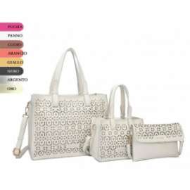 BORSA DONNA NajOleari SET 3pz COLORI ASSORTITI