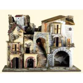 PRESEPE cm 60x34x44 CON LUCI