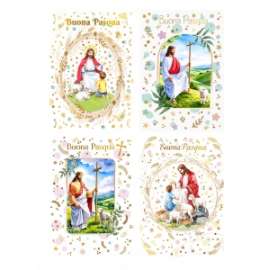 Biglietti Pasqua FANTASIE ASSORTITE conf.12pz