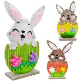 Pasqua CONIGLIETTO C/UOVO IN FELTRO 
