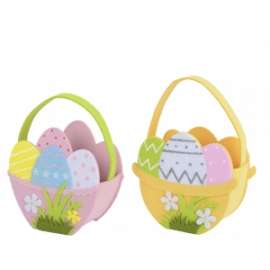 Pasqua CESTINO IN FELTRO ASSORTITI 16cm