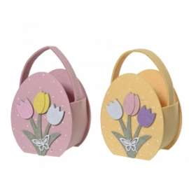 Pasqua CESTINO IN FELTRO ASSORTITI 16cm