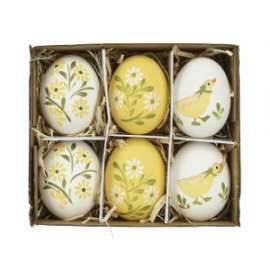 Pasqua UOVA DECORATE conf.6pz h.6cm