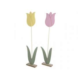 Pasqua TULIPANO IN FELTRO C/BASE  IN LEGNO h.78cm