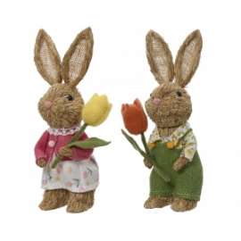 Pasqua CONIGLIO C/FIOREN h.27cm