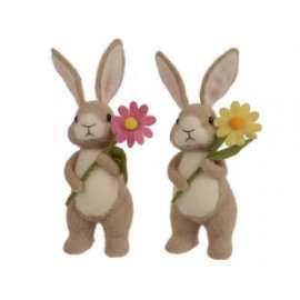 Pasqua CONIGLIO C/FIOREN h.25cm