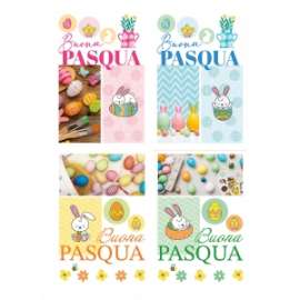 Biglietti Pasqua FANTASIE ASSORTITE conf.12pz