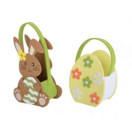Pasqua CESTINO IN FELTRO ASSORTITI 18cm