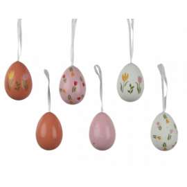 Pasqua UOVA DECORATE C/LACCIO 6cm 6pz 