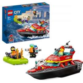 Giochi LEGO City - 60373- BARCA DI SOCCORSO ANTINCENDIO