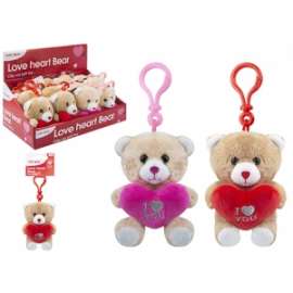 San Valentino ORSETTI I LOVE YOU 11cm con clip