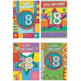Portasoldi 18 Anni FANTASIE ASSORTITE conf.12pz