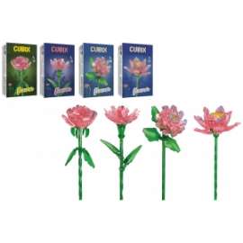 Giochi CUBIX FIORI ROSA TRASPARENTI