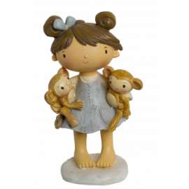 *OFFERTA BIMBA DECO C/SCIMMIETTE h.15.30cm