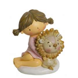 *OFFERTA BIMBA DECO C/LEONE h.14,5cm