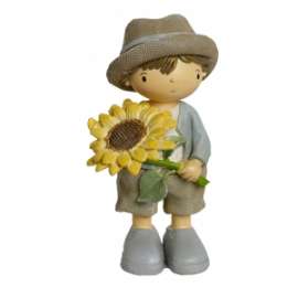 *OFFERTA BIMBO C/GIRASOLE h.12,5cm